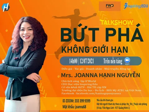 Diễn giả - Doanh nhân, Nhà truyền động lực Mrs. Joanna Hạnh Nguyễn: Câu chuyện kinh doanh và hành trình cuộc đời