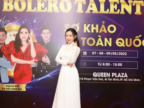 Hoa hậu Vũ Ngọc Anh quyến rũ trong buổi sơ khảo Bolero Talent 2022