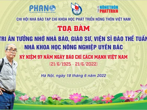 Sắp Tọa đàm về Giáo sư, Viện sĩ Đào Thế Tuấn