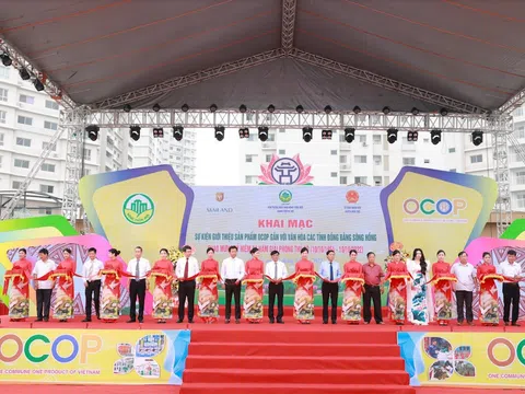 Khai mạc sự kiện giới thiệu sản phẩm OCOP gắn với văn hóa các tỉnh Đồng bằng sông Hồng năm 2022