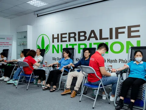 Thành viên độc lập và nhân viên Herbalife Việt Nam tham gia hiến máu tình nguyện 