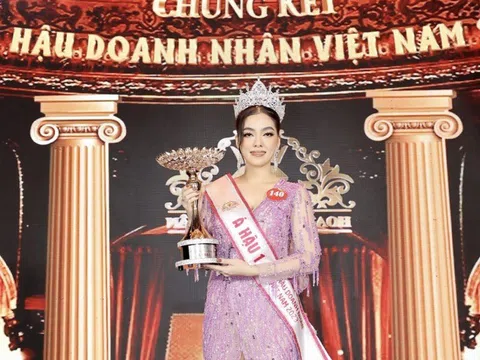 Doanh nhân Nguyễn Thị Hải Yến đăng quang Á hậu 1 Hoa hậu Doanh nhân Việt Nam 2023