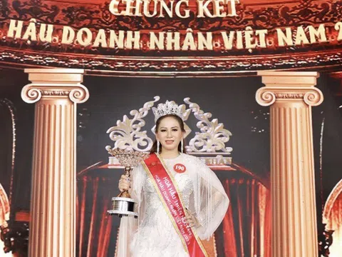 Doanh nhân Nguyễn Thị Yến Phượng đăng quang Hoa hậu Thiện nguyện cuộc thi Hoa hậu Doanh nhân Việt Nam 2023