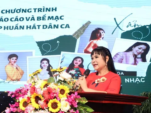 Khoa thanh nhạc Trường đại học VHNTQĐ: Tập huấn hát dân ca và ứng dụng vào thực hành biểu diễn