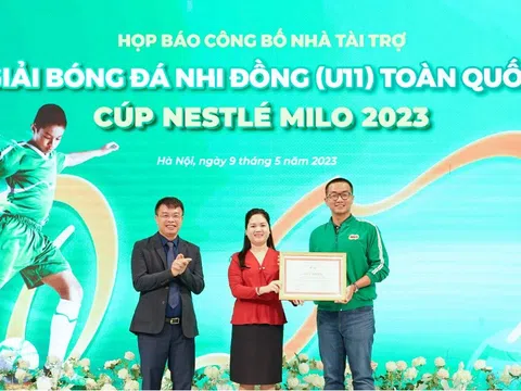 Nestlé MILO đồng hành cùng Giải Bóng đá Nhi đồng (U11) toàn quốc – Cúp Nestlé MILO 2023