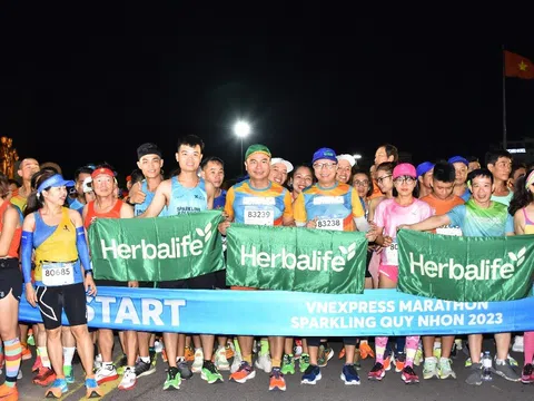 Herbalife Việt Nam tiếp tục khuyến khích lối sống năng động lành mạnh thông qua tài trợ dinh dưỡng cho giải chạy VnExpress Marathon Sparkling Quy Nhơn 2023