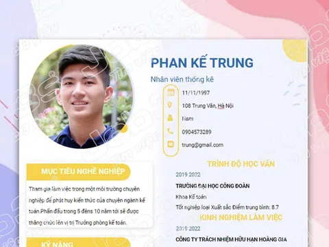 Mẫu CV giới thiệu bản thân tạo nên bản sắc riêng trên Job3s