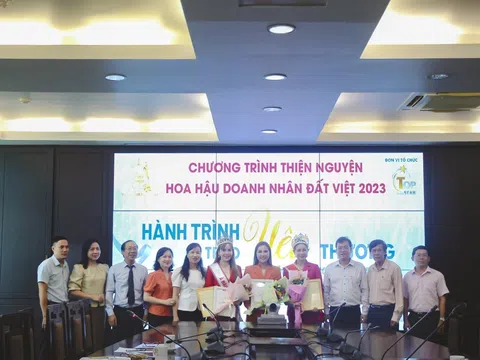 Hành trình trao yêu thương của đoàn Hoa hậu Doanh nhân đất Việt 2023