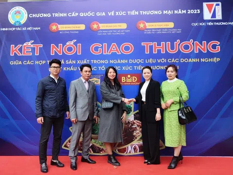 Kết nối giao thương giữa các hợp tác xã sản xuất trong ngành dược liệu với các doanh nghiệp xuất nghiệp và các tổ chức xúc tiến thương mai