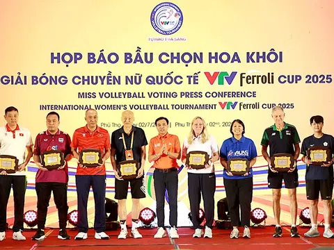 Họp báo bầu chọn danh hiệu Hoa khôi VTV Ferroli Cup 2025: Vẻ đẹp tài năng tỏa sáng cùng bóng chuyền nữ
