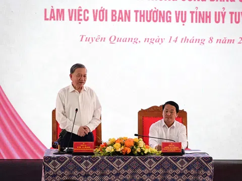 Tổng Bí thư Tô Lâm thăm và làm việc với Tỉnh Tuyên Quang