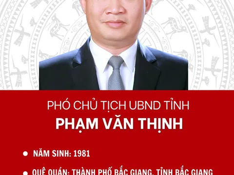 Trưởng Ban Dân vận Tỉnh ủy làm Phó Chủ tịch tỉnh Bắc Giang