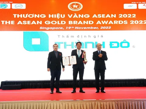 Thẩm định giá Thành Đô vinh dự đón nhận Thương hiệu Vàng ASEAN 2022