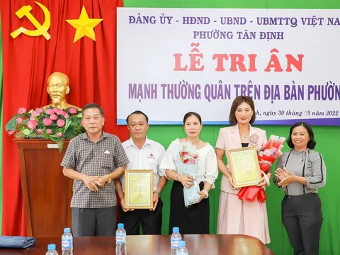 Doanh nhân Trịnh Lan Trinh được tuyên dương tấm lòng vàng, tích cực tham gia các công tác xã hội vừa qua