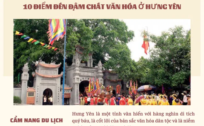 10 điểm đến đậm chất văn hóa ở Hưng Yên