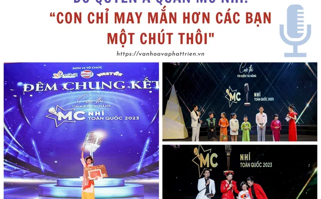 Đỗ Quyên Á quân MC nhí: “Con chỉ may mắn hơn các bạn một chút thôi"