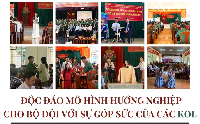 Độc đáo mô hình hướng nghiệp cho bộ đội xuất ngũ với sự góp sức của các KOL