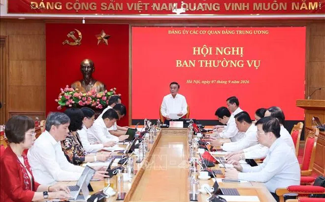 Thường trực Ban Bí thư chủ trì Hội nghị Ban Thường vụ Đảng ủy các cơ quan Đảng Trung ương
